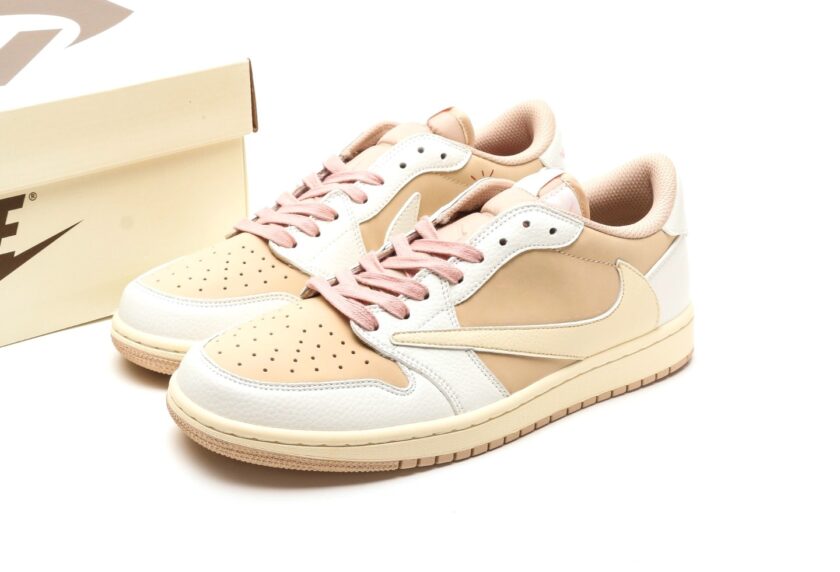 Travis Scott x Air Jordan 1 Low OG Sail Shy Pink - Image 9