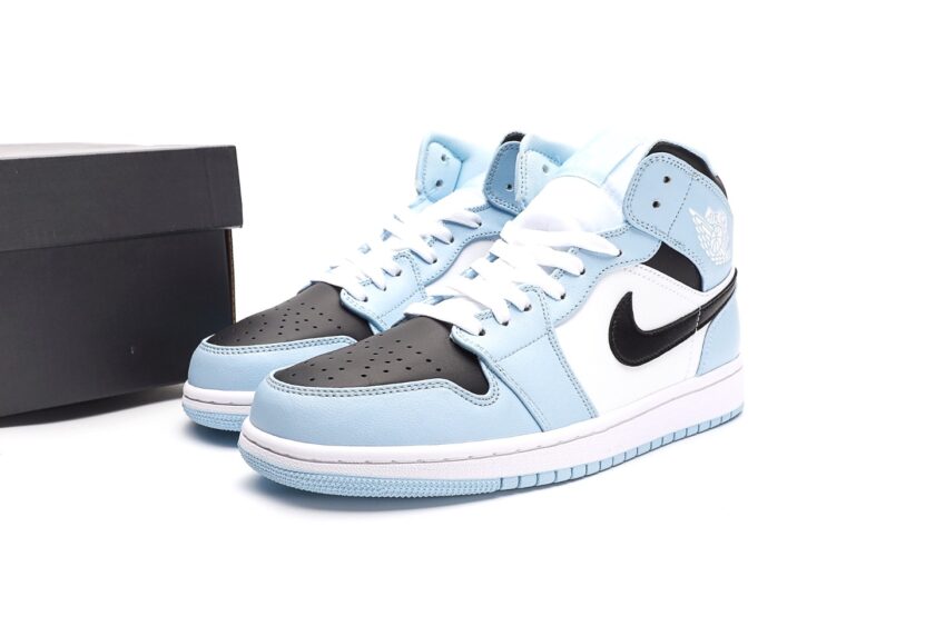 Air Jordan 1 Mid Ice Blue - Image 9