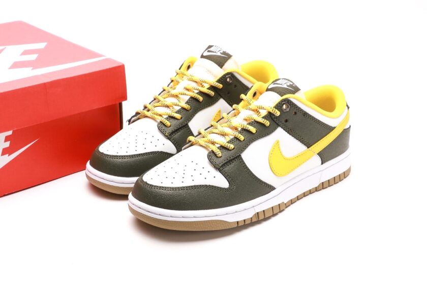 Dunk Low Cargo Khaki Vivid Sulfur - Image 9