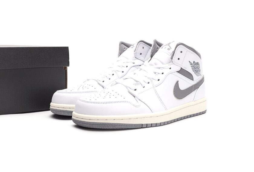 Air Jordan 1 Mid Neutral Grey - Image 9