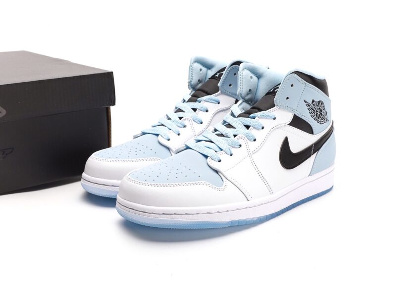 Air Jordan 1 Mid Ice Blue - Image 9