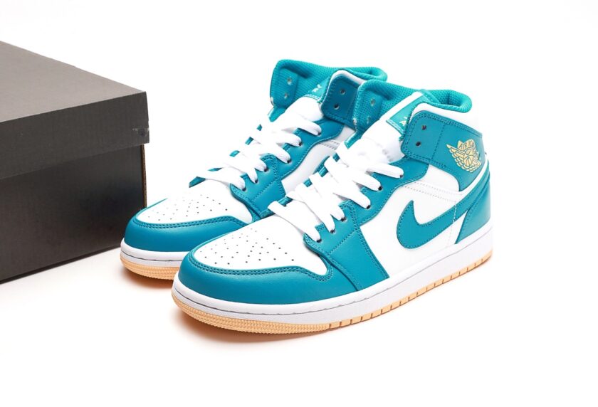 Air Jordan 1 Mid Aquatone - Image 9