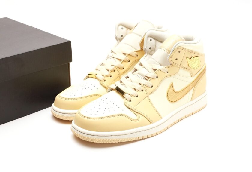 Air Jordan 1 Mid Pale Vanilla Coconut Milk - Image 9