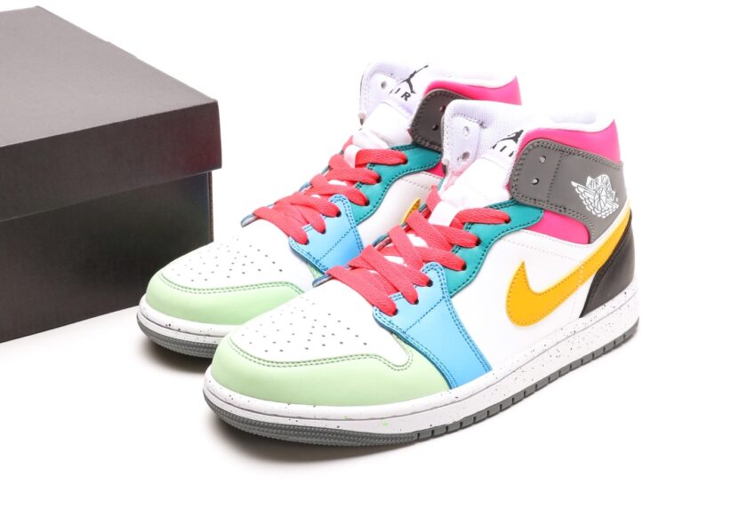 Air Jordan 1 Mid GS Multi-Color - Image 9