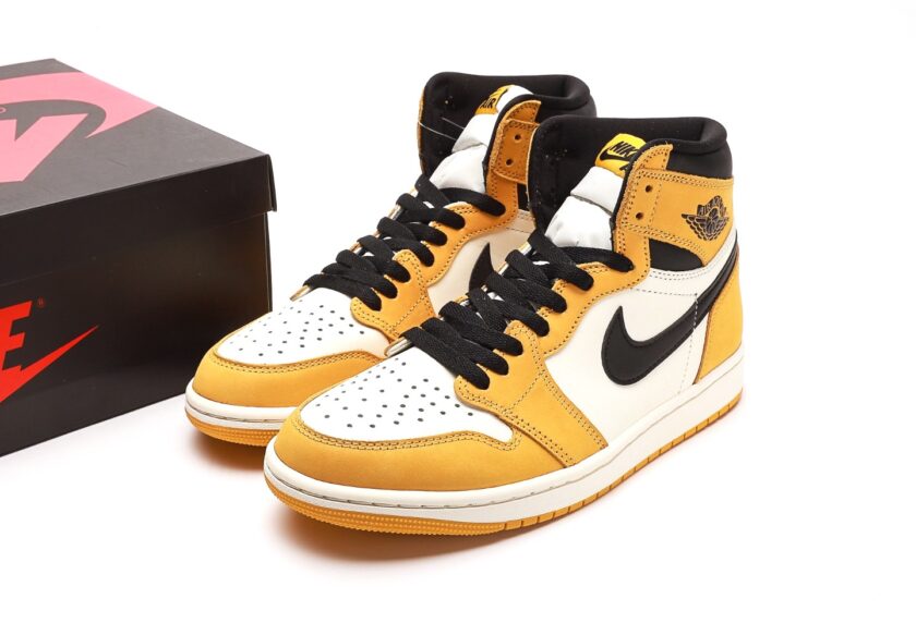 Air Jordan 1 Yellow Ochre [PK GOD] - Image 9