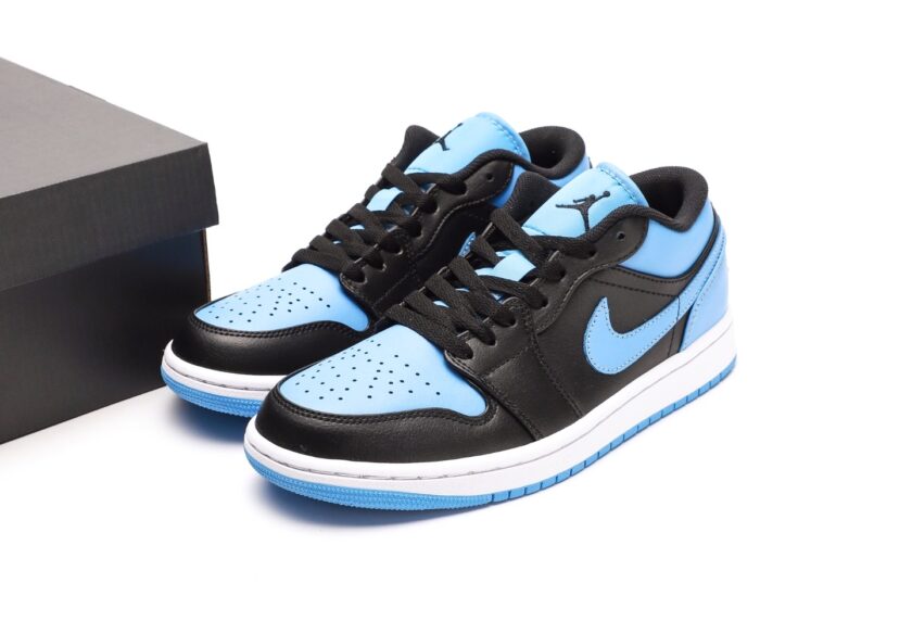 Air Jordan 1 Low Black University Blue - Image 9