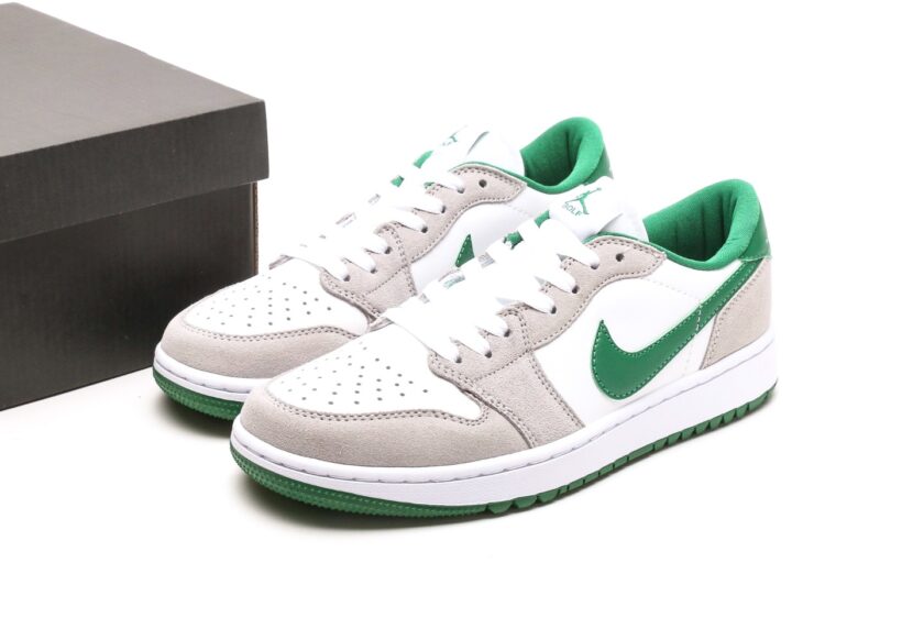 Air Jordan 1 Golf "Pine Green/Light Smoke Grey" - Image 9