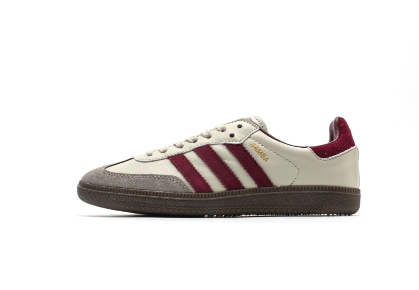 Samba OG "Putty Grey Maroon"