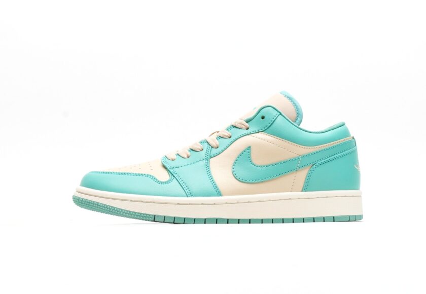 Air Jordan 1 Low Teal Green Beige