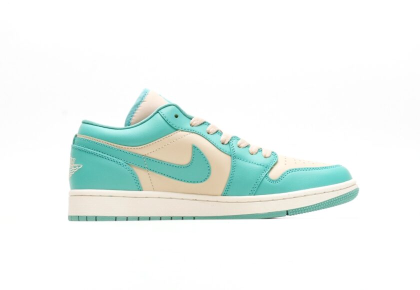 Air Jordan 1 Low Teal Green Beige - Image 2