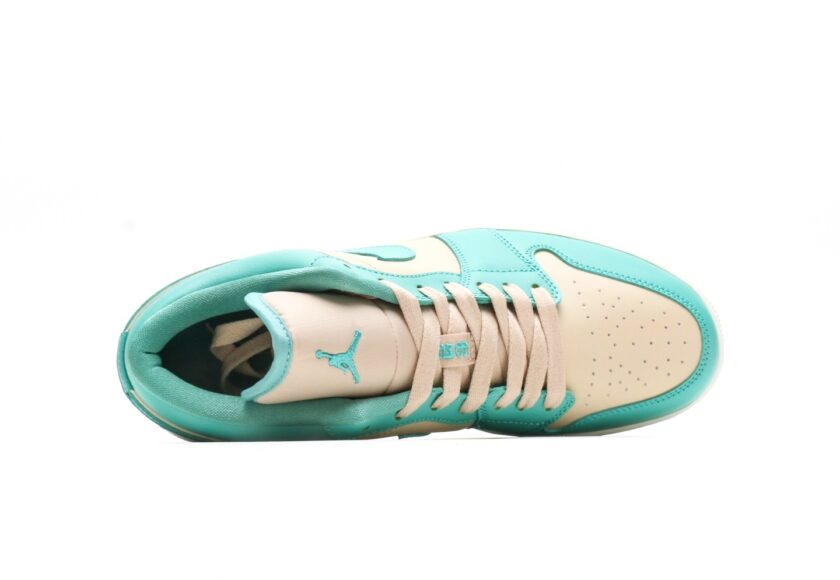 Air Jordan 1 Low Teal Green Beige - Image 3