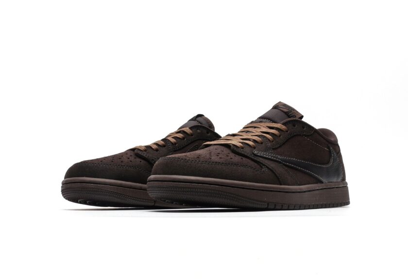 Travis Scott x Air Jordan 1 Low OG Velvet Brown [PK GOD] - Image 5