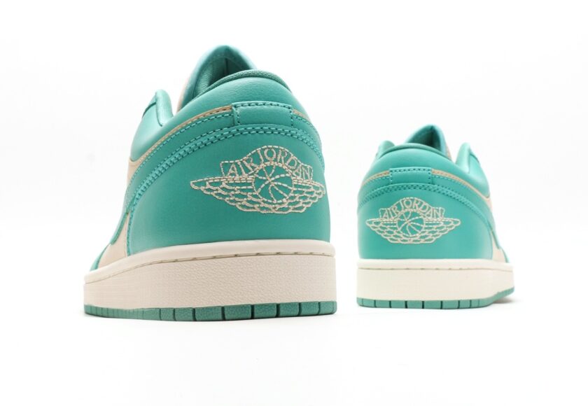 Air Jordan 1 Low Teal Green Beige - Image 6