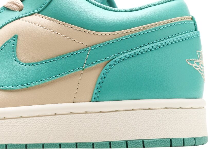 Air Jordan 1 Low Teal Green Beige - Image 7