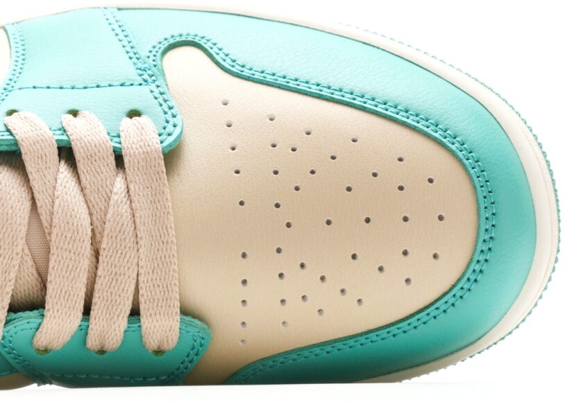 Air Jordan 1 Low Teal Green Beige - Image 8