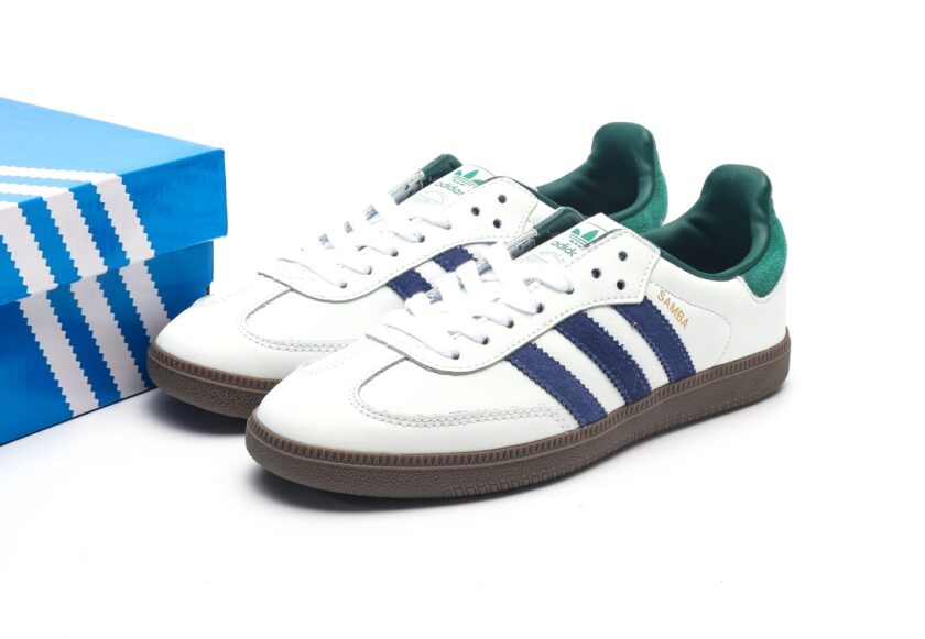 Samba OG 'White Navy Collegiate Green" - Image 9