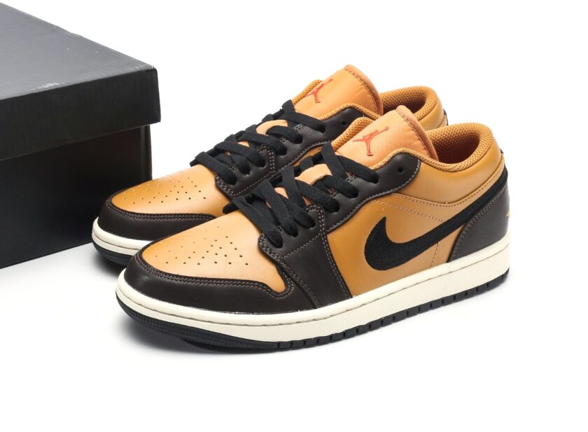 Air Jordan 1 Low Flax Baroque Brown - Image 9