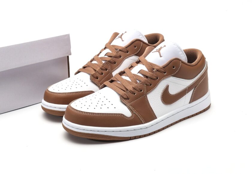 Air Jordan 1 Low Women's "Archaeo Brown/White" - Image 9