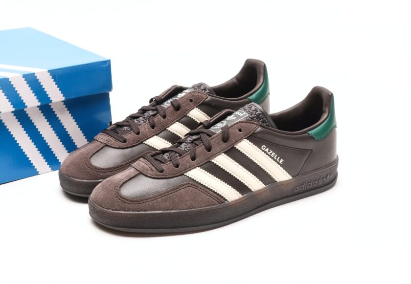 Gazelle Indoor Leather "Black Brown Green" - Image 9